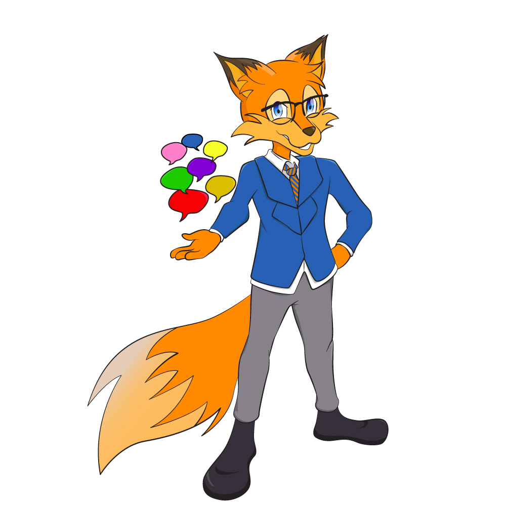 Sparfuchs jongliert mit Social Media Sprechblasen