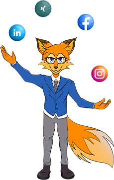 Sparfuchs jongliert mit Social Media Buttons