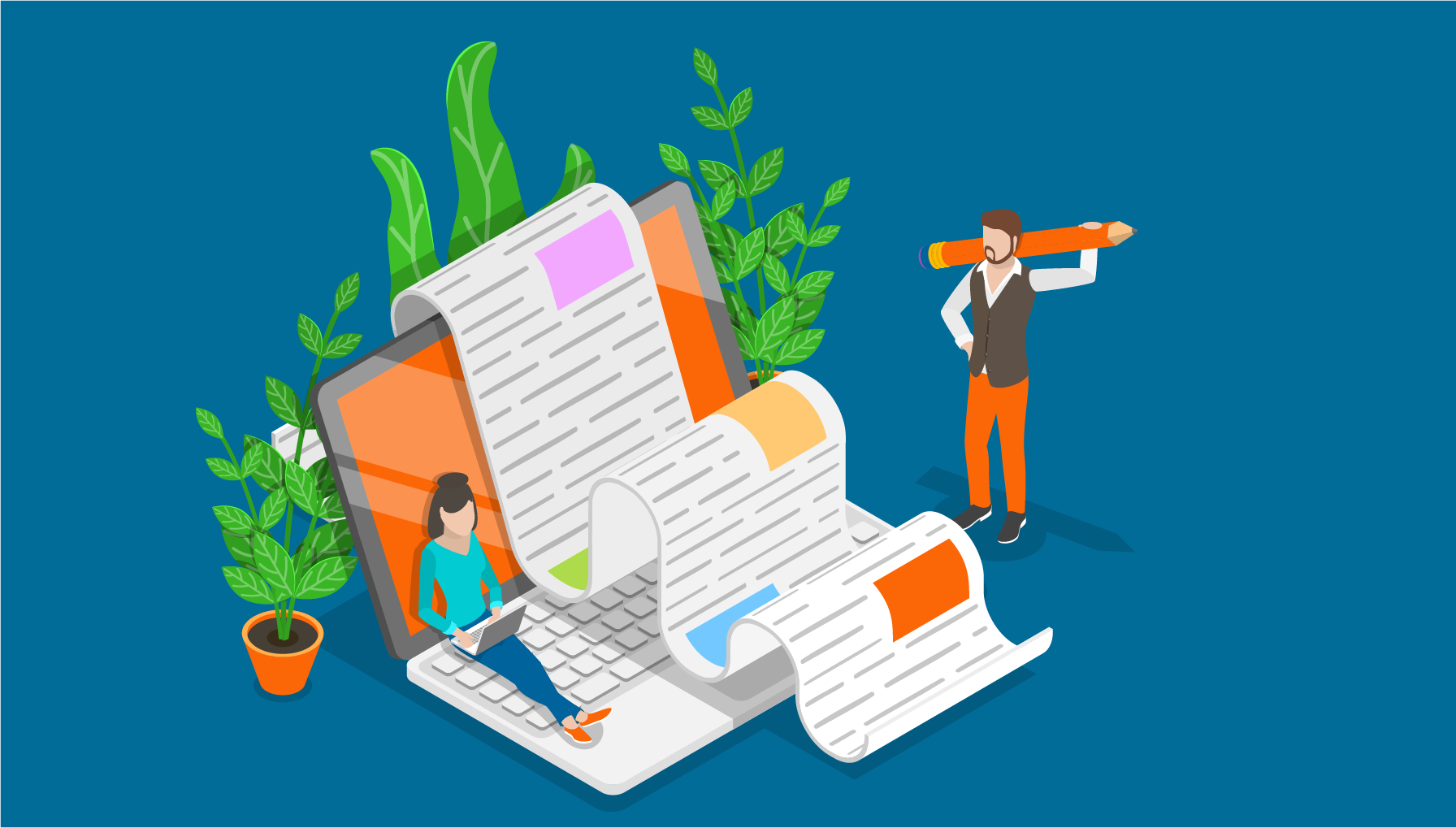 Sinnbild für Blogs schreiben