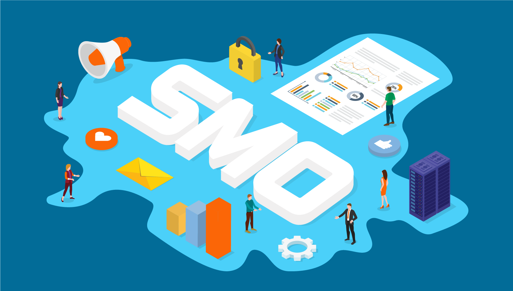 Sinnbild Social Media Optimierung