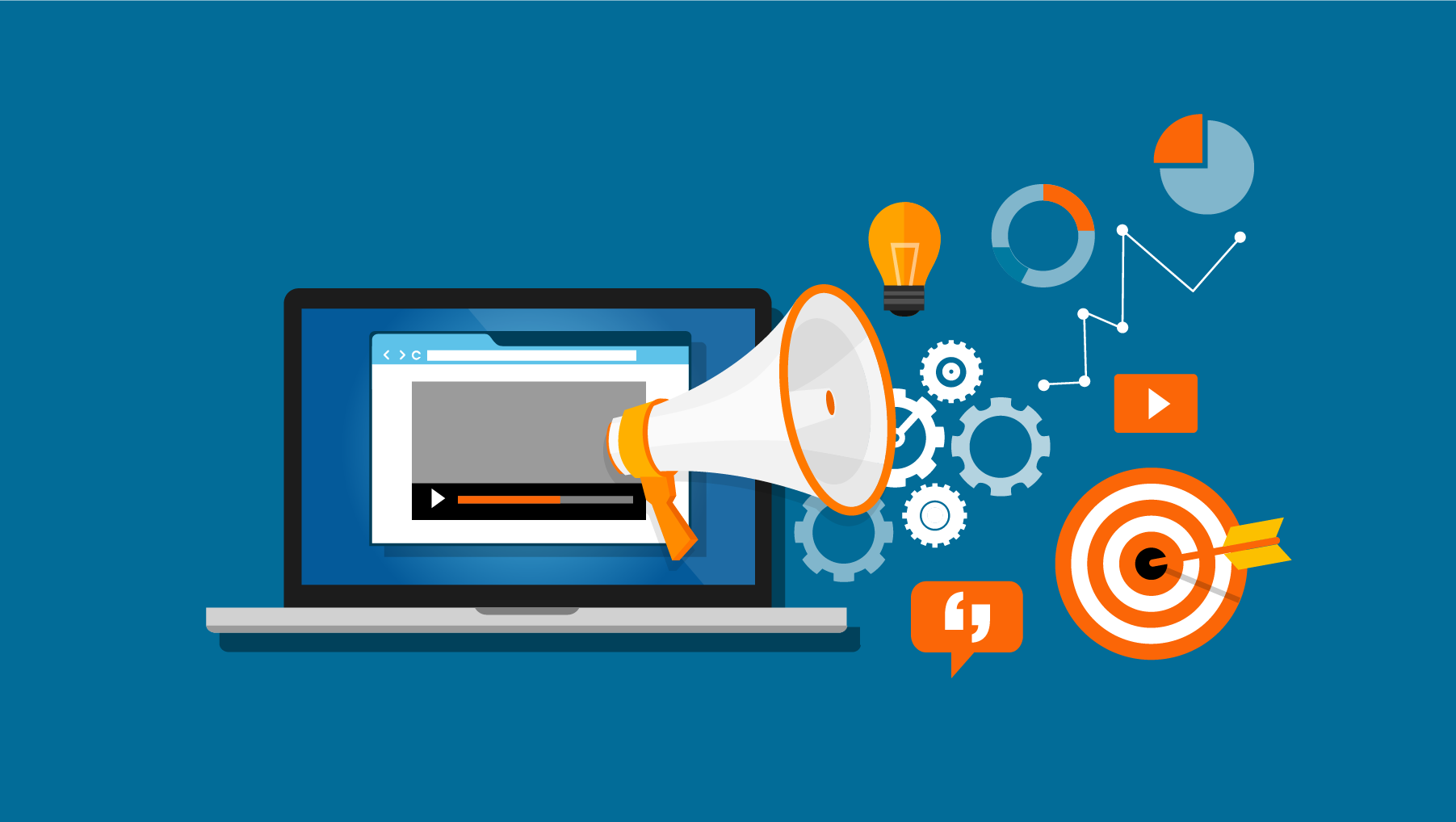 Sinnbild für Youtube-Marketing