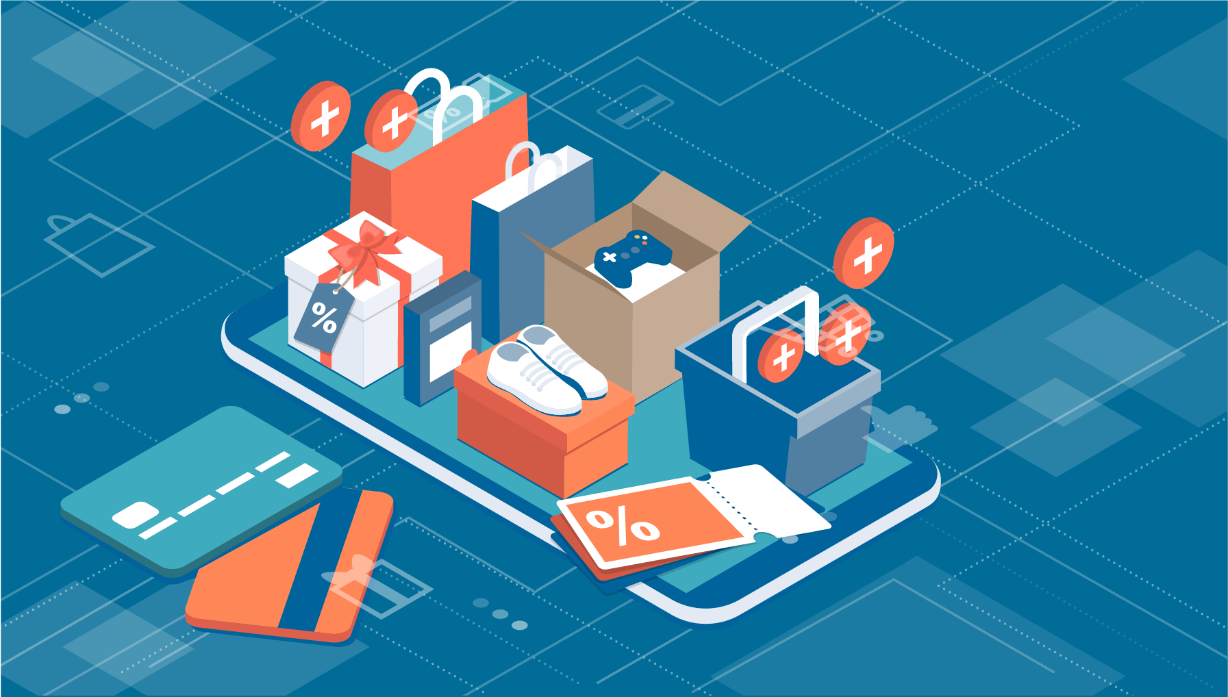 Onlineshop auf einem Smartphone